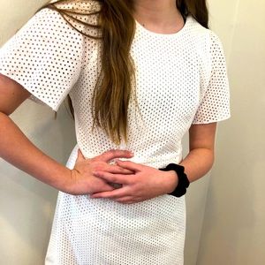 Banana republic white eyelet dress.